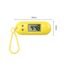 Load image into Gallery viewer, Electronic Watch Backpack Key Chain Watch Simple Mute Watch Clock Compact Portable Electronic Watch