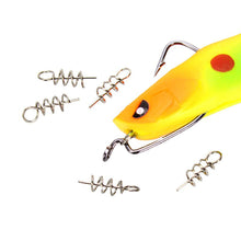 Load image into Gallery viewer, 20/50/100pcs/Lot Spring Lock Pin Crank Hook Fishing Connector Stainless Steel Swivels&Snap Soft Bait Accessories