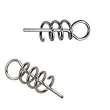 Load image into Gallery viewer, 20/50/100pcs/Lot Spring Lock Pin Crank Hook Fishing Connector Stainless Steel Swivels&Snap Soft Bait Accessories