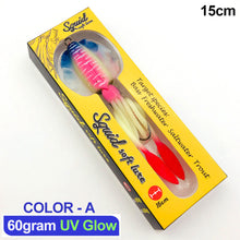Load image into Gallery viewer, Soft Squid Fishing Trolling Lure Luminous UV Squid Jig For Sea Fishing Boat Fishing Wobblers Bait Rockfishing