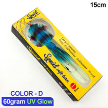 Load image into Gallery viewer, Soft Squid Fishing Trolling Lure Luminous UV Squid Jig For Sea Fishing Boat Fishing Wobblers Bait Rockfishing