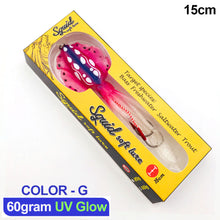 Load image into Gallery viewer, Soft Squid Fishing Trolling Lure Luminous UV Squid Jig For Sea Fishing Boat Fishing Wobblers Bait Rockfishing