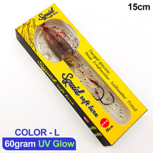 Load image into Gallery viewer, Soft Squid Fishing Trolling Lure Luminous UV Squid Jig For Sea Fishing Boat Fishing Wobblers Bait Rockfishing