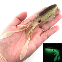 Load image into Gallery viewer, Soft Squid Fishing Trolling Lure Luminous UV Squid Jig For Sea Fishing Boat Fishing Wobblers Bait Rockfishing