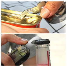 Load image into Gallery viewer, Multi-function Portable Folding Camping Cutlery Tableware Knife Fork Spoon Bottle Opener Outdoor Cutlery Camping Equipment