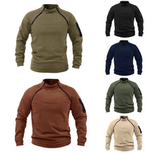 Load image into Gallery viewer, Men's Tactical Outdoor Jacket Hunting Clothes Warm Side Zippers Fleece Pullover Man Windproof Autumn Coat Military Underwear