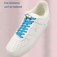 Load image into Gallery viewer, 6MM/8MM No Tie Shoe laces Press Lock Shoelaces Without Ties Elastic Laces Sneaker Kids Adult Widened Flat Shoelace For Shoes