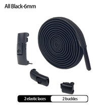 Load image into Gallery viewer, 6MM/8MM No Tie Shoe laces Press Lock Shoelaces Without Ties Elastic Laces Sneaker Kids Adult Widened Flat Shoelace For Shoes