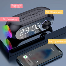 Load image into Gallery viewer, S8 Wireless Bluetooth Speaker HD Led Display Multifunction Stereo Bass Speakers Alarm Clock FM Radio TF Card Aux Music Playback