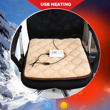 Load image into Gallery viewer, Adjustable Car Heating Cushion Comfortable Seat Warmer With USB Cigarette Cable Fast-heating Electric Winter Warm Temperature
