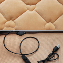 Load image into Gallery viewer, Adjustable Car Heating Cushion Comfortable Seat Warmer With USB Cigarette Cable Fast-heating Electric Winter Warm Temperature
