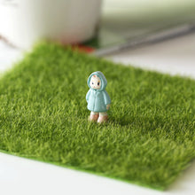 Load image into Gallery viewer, Aritificial Square Lawn Piece for Fish Tank Aquarium Microlandschaft Decoration Grass Moss Mat 15*15cm