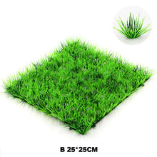 Load image into Gallery viewer, Aritificial Square Lawn Piece for Fish Tank Aquarium Microlandschaft Decoration Grass Moss Mat
