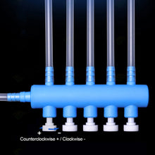 Load image into Gallery viewer, Aquarium Air Pump Hose Splitter with Adjustment Valve Fish Tank Oxygenn Pump Tube Splitter Distributor Shunt