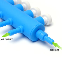 Load image into Gallery viewer, Aquarium Air Pump Hose Splitter with Adjustment Valve Fish Tank Oxygenn Pump Tube Splitter Distributor Shunt