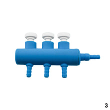 Load image into Gallery viewer, Aquarium Air Pump Hose Splitter with Adjustment Valve Fish Tank Oxygenn Pump Tube Splitter Distributor Shunt