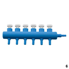 Load image into Gallery viewer, Aquarium Air Pump Hose Splitter with Adjustment Valve Fish Tank Oxygenn Pump Tube Splitter Distributor Shunt