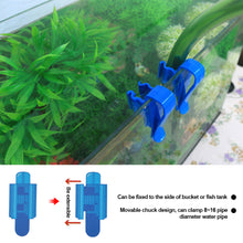 Load image into Gallery viewer, Fish Tank Pipe Holder Clip Water Change Pipe Filter Tube Fixation Clip Adjustable Clip Aquarium Accessories