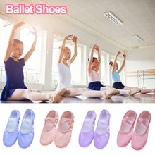Load image into Gallery viewer, Girls Ballet Shoes Kids Dance Slippers Professional Satin Soft Sole Ballet Dance Girls Female Ballet Yoga Gym Dance Shoes