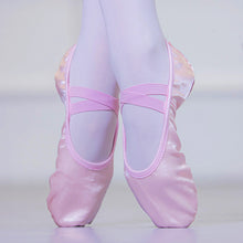 Load image into Gallery viewer, Girls Ballet Shoes Kids Dance Slippers Professional Satin Soft Sole Ballet Dance Girls Female Ballet Yoga Gym Dance Shoes