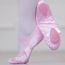 Load image into Gallery viewer, Girls Ballet Shoes Kids Dance Slippers Professional Satin Soft Sole Ballet Dance Girls Female Ballet Yoga Gym Dance Shoes