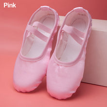Load image into Gallery viewer, Girls Ballet Shoes Kids Dance Slippers Professional Satin Soft Sole Ballet Dance Girls Female Ballet Yoga Gym Dance Shoes