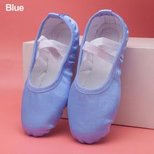 Load image into Gallery viewer, Girls Ballet Shoes Kids Dance Slippers Professional Satin Soft Sole Ballet Dance Girls Female Ballet Yoga Gym Dance Shoes