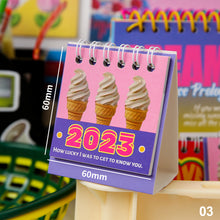 Load image into Gallery viewer, 2023 Mini Cute Calendar Daily Organizer Desktop Schedule Monthly Planner Yearly Agenda for Home Decor Office Table School Supplies Decoration Stationery