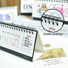 Load image into Gallery viewer, 2023 Cartoon Simple Calendar Daily Organizer Desktop Schedule Monthly Planner Yearly Agenda for Home Decor Office Table School Supplies Decoration Stationery