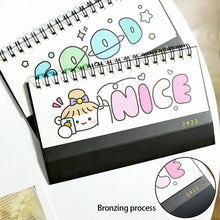 Load image into Gallery viewer, 2023 Cartoon Simple Calendar Daily Organizer Desktop Schedule Monthly Planner Yearly Agenda for Home Decor Office Table School Supplies Decoration Stationery