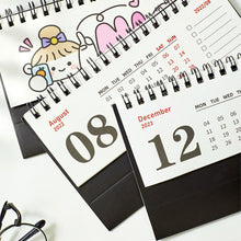 Load image into Gallery viewer, 2023 Cartoon Simple Calendar Daily Organizer Desktop Schedule Monthly Planner Yearly Agenda for Home Decor Office Table School Supplies Decoration Stationery