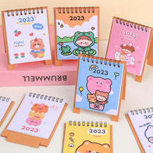 Load image into Gallery viewer, 2023 Cartoon Simple Calendar Daily Organizer Desktop Schedule Monthly Planner Yearly Agenda for Home Decor Office Table School Supplies Decoration Stationery