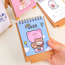Load image into Gallery viewer, 2023 Cartoon Simple Calendar Daily Organizer Desktop Schedule Monthly Planner Yearly Agenda for Home Decor Office Table School Supplies Decoration Stationery