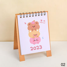 Load image into Gallery viewer, 2023 Cartoon Simple Calendar Daily Organizer Desktop Schedule Monthly Planner Yearly Agenda for Home Decor Office Table School Supplies Decoration Stationery