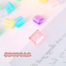 Load image into Gallery viewer, 5/6Pcs Candy Color Push Paper Clip Multi Functional Corner Clip Test Paper Folder Classification Folder Student Stationery