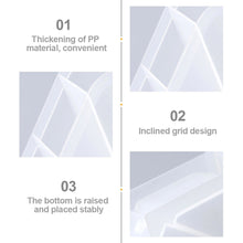Load image into Gallery viewer, Transparent Oblique Insert Pen Holder Student Desk Pen Bucket Makeup Pencil Storage Box Desktop Stationery Organizer Storage Bin