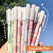 Load image into Gallery viewer, 0.5mm Cute Cartoon Design Erasable Pen Students Blue Black Gel Pens Kids Learning Stationery Office Supplies