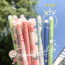 Load image into Gallery viewer, 0.5mm Cute Cartoon Design Erasable Pen Students Blue Black Gel Pens Kids Learning Stationery Office Supplies