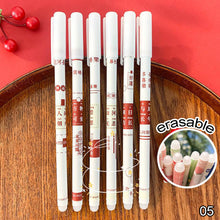 Load image into Gallery viewer, 0.5mm Cute Cartoon Design Erasable Pen Students Blue Black Gel Pens Kids Learning Stationery Office Supplies