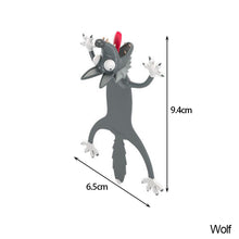 Load image into Gallery viewer, 3D Stereo Bookmark Wacky Bookmark for More Fun Reading 3D Stereo Cartoon Lovely Animal Bookmark Wacky Bookmark Office School Supplies