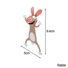 Load image into Gallery viewer, 3D Stereo Bookmark Wacky Bookmark for More Fun Reading 3D Stereo Cartoon Lovely Animal Bookmark Wacky Bookmark Office School Supplies