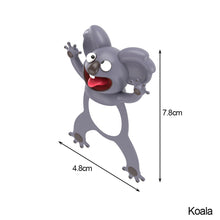 Load image into Gallery viewer, 3D Stereo Bookmark Wacky Bookmark for More Fun Reading 3D Stereo Cartoon Lovely Animal Bookmark Wacky Bookmark Office School Supplies