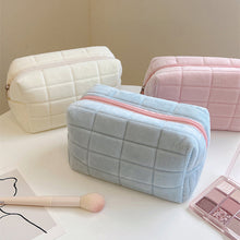 Load image into Gallery viewer, Large Capacity Plush Cosmetic Storage Bag Women Makeup Organizer Handbag Stationery Bag Pencil Case Pencilcase Pen Box Supplies