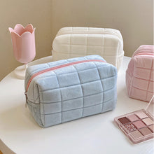 Load image into Gallery viewer, Large Capacity Plush Cosmetic Storage Bag Women Makeup Organizer Handbag Stationery Bag Pencil Case Pencilcase Pen Box Supplies