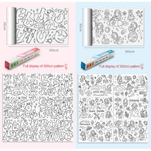 Load image into Gallery viewer, 30x300cm Long Picture Scroll Children Graffiti Scroll Kindergarten Baby Canvas Not Dirty Wall Can Be Pasted Wall Painting Paper