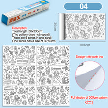Load image into Gallery viewer, 30x300cm Long Picture Scroll Children Graffiti Scroll Kindergarten Baby Canvas Not Dirty Wall Can Be Pasted Wall Painting Paper