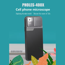 Load image into Gallery viewer, 400X Microscope Phone Lens Case Kit for iphone 12 Pro MAX 11 pro max Bulit-in Light Lens Tinyscope Kit Tipscope