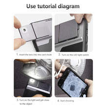 Load image into Gallery viewer, 400X Microscope Phone Lens Case Kit for iphone 12 Pro MAX 11 pro max Bulit-in Light Lens Tinyscope Kit Tipscope
