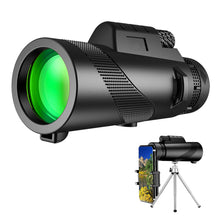 Load image into Gallery viewer, Monocular Telescope Super Zoom Magnification Portable Eyepiece Day/Night Vision Camping Phone Clip HD Mobile Telescope