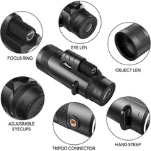 Load image into Gallery viewer, Monocular Telescope Super Zoom Magnification Portable Eyepiece Day/Night Vision Camping Phone Clip HD Mobile Telescope